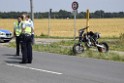 Schwerer Krad Pkw Unfall Koeln Porz Libur Liburer Landstr (Krad Fahrer nach Tagen verstorben) P060